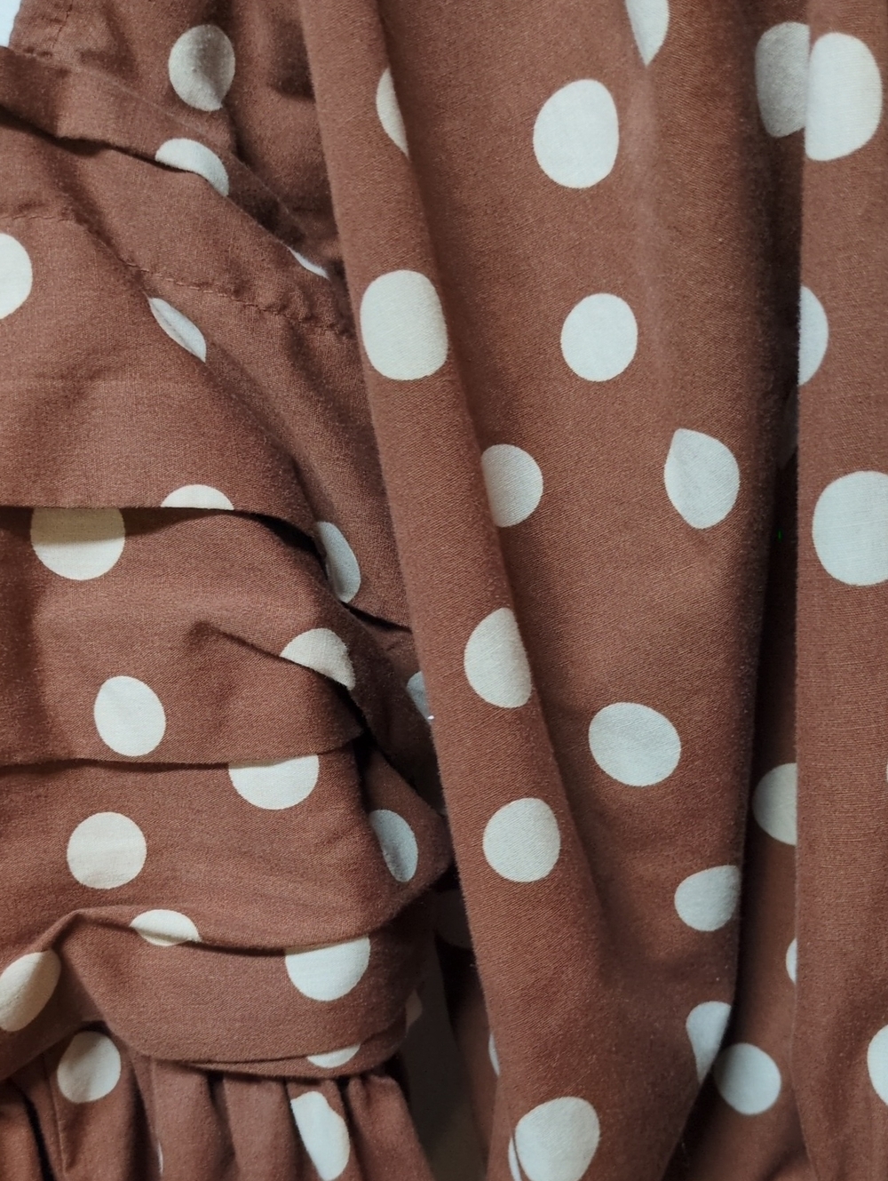 Abercrombie & Fitch Emerson Polka Dot Puff Sleeve Mini Dress Size XL Tall - Picture 8 of 9